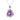 Amethyst Butterfly Triangle Necklace