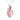 Jewelhalo Pear Pink Crystal Pendant Necklace