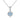Jewelhalo Blue Moonstone Four-Stone Necklace