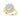 Jewelhalo Moonstone Sunflower Ring