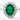 Jewelhalo Emerald and Diamond Oval Sterling Silver Ring