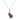 Jewelhalo Gourd Ruby Sterling Silver Necklace