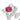 Jewelhalo Ruby Engagement Sterling Silver Ring