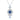 Sapphire Flower Pendant Necklace