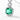 Jewelhalo Emerald Stone Sterling Silver Necklace