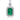 Jewelhalo Emerald Drop Sterling Silver Earrings