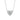 Jewelhalo Silver Moissanite Heart Necklace