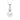 Jewelhalo Silver Pearl Drop Necklace