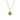 Jewelhalo Peridot Cushion Pendant Necklace