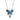 Jewelhalo London Sapphire Butterfly Necklace