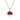 Garnet Maple Leaf Necklace