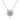 Sterling Silver Round Moissanite Necklace