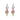 Jewelhalo Rainbow Tourmaline Earrings
