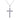 Jewelhalo Sterling Silver Cross Moissanite Necklace