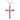 Garnet Cross Necklace