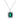 Jewelhalo Vintage Emerald Cut Sterling Silver Necklace