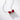 Jewelhalo Bow Ruby Sterling Silver Necklace