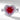 Jewelhalo Sterling Silver Ruby Heart Engagement Ring