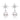 Hexagram Pearl Earrings