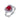 Jewelhalo Sterling Silver Ruby Heart Engagement Ring