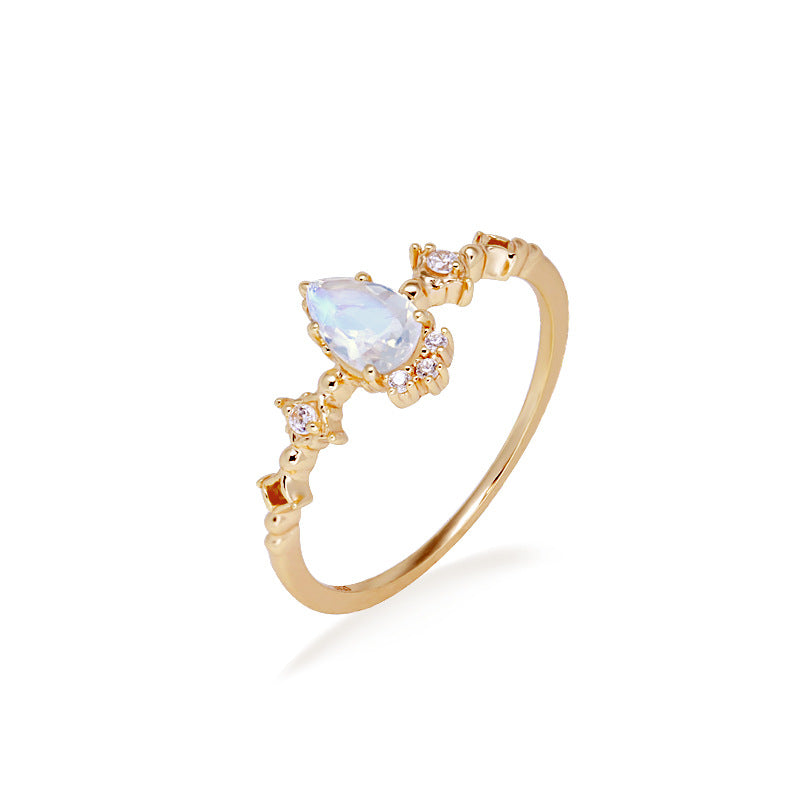 Jewelhalo Moonstone Engagement Ring