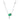 Jewelhalo Emerald Green Sterling Silver Necklace