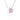 Pink Sapphire Door Pendant Necklace