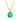 Emerald Drop Pendant Necklace