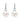 Moissanite Pearl Earrings