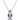 Purple Pearl Moissanite Necklace