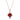 Jewelhalo Garnet Heart Necklace