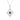 Flower Quadrilateral Sapphire Necklace