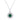 Emerald Round Necklace