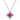 Jewelhalo Four Leaf Clover Ruby Sterling Silver Necklace