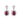 Jewelhalo Vintage Ruby Sterling Silver Oval Earrings