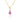 Pink Sapphire Pear Necklace