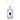 Jewelhalo Vintage Sterling Silver Mother Of Pearl Sapphire Necklace
