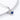 Jewelhalo Sterling Silver Lucky Bag Sapphire Necklace