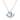 Jewelhalo Aquamarine Snail Pendant Necklace