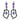 Vintage Amethyst Drop Earrings