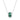 Moss Agate Ring Pendant Necklace