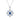 Jewelhalo Sterling Silver Cobweb Sapphire Necklace