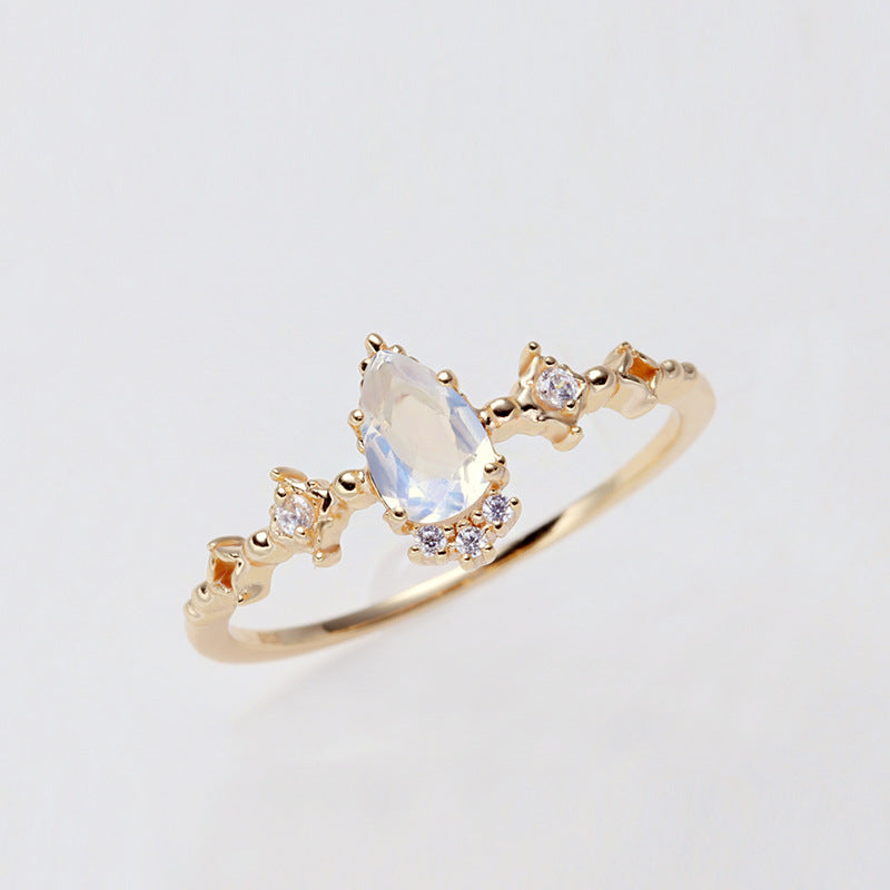 Jewelhalo Moonstone Engagement Ring