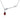 Garnet Arrow Necklace