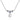 Pearl and 3 Moissanite Necklace