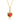 Garnet Heart Pendant Necklace