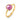 Pink Amethyst Round Ring