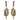 Citrine Leaf Earrings