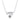 Jewelhalo Sterling Silver Moissanite Bow Necklace