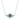 Emerald Evil Eye Necklace